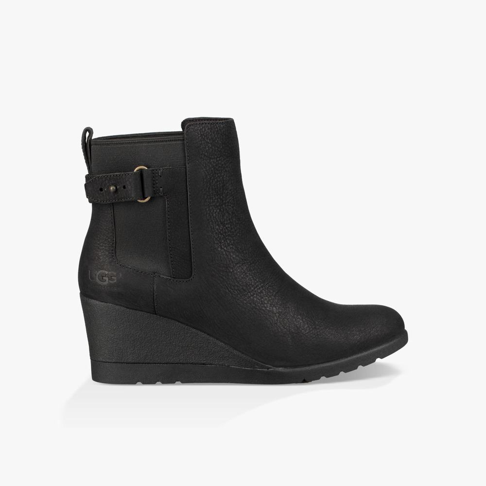 Bottes UGG Indra Femme Noir Soldes 421CRMPJ